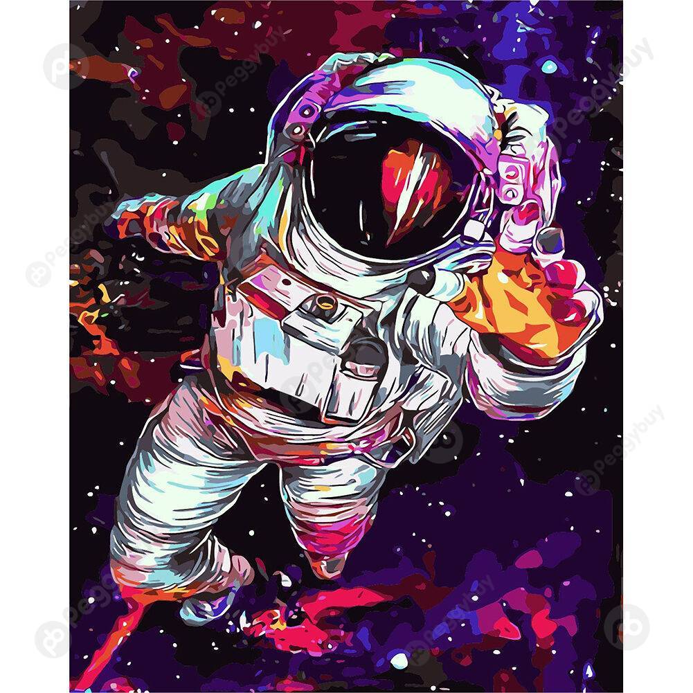 

40*50CM Paint By Numbers-Astronaut, 501 Original