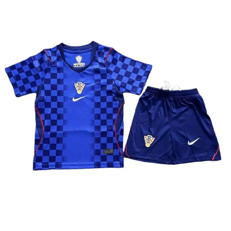 Kids Croatia 2026 World Cup Away Jersey 1:1 Thai Quality