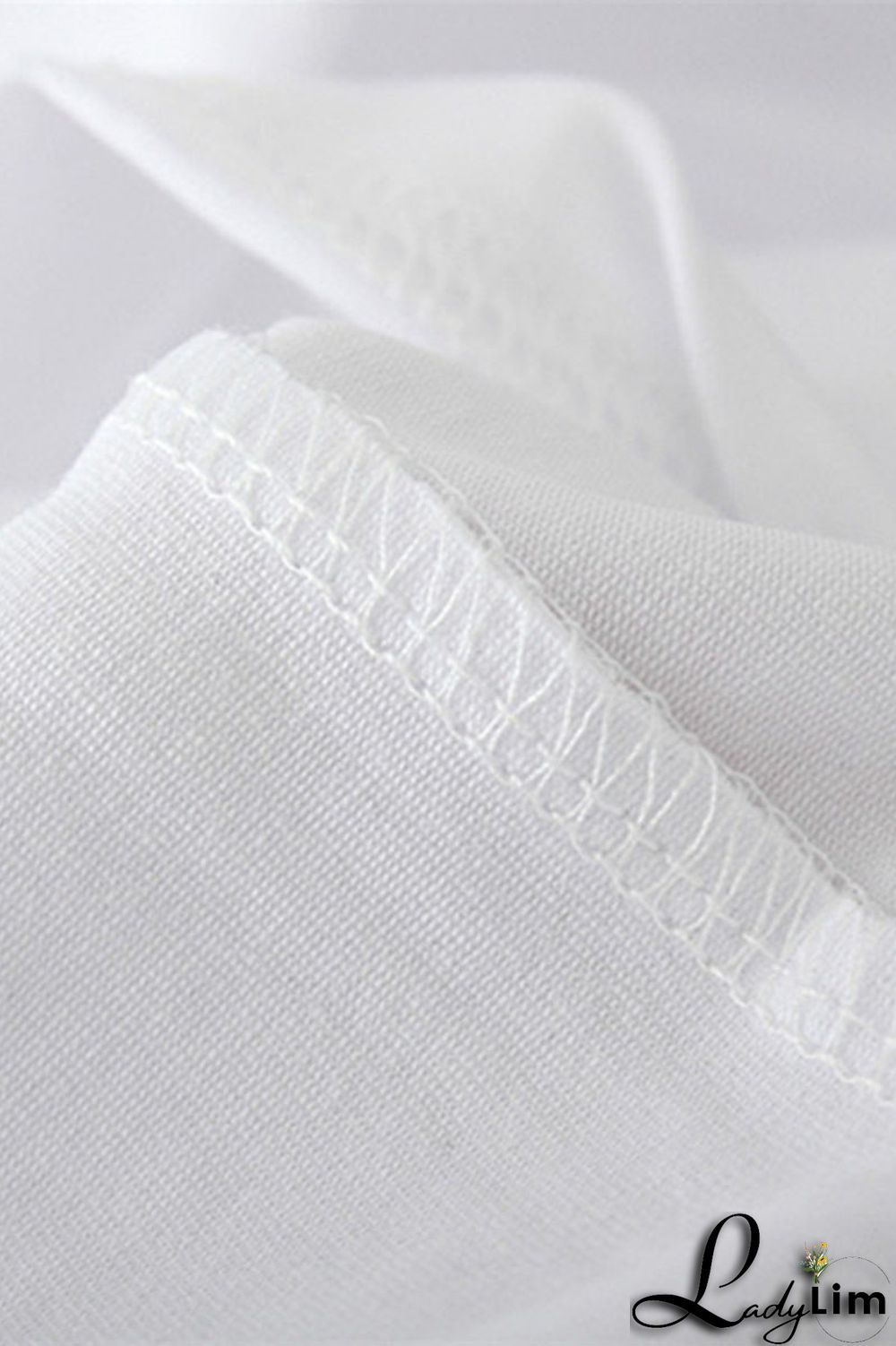 White Pink Casual Street Lips Printed Letter O Neck T-Shirts