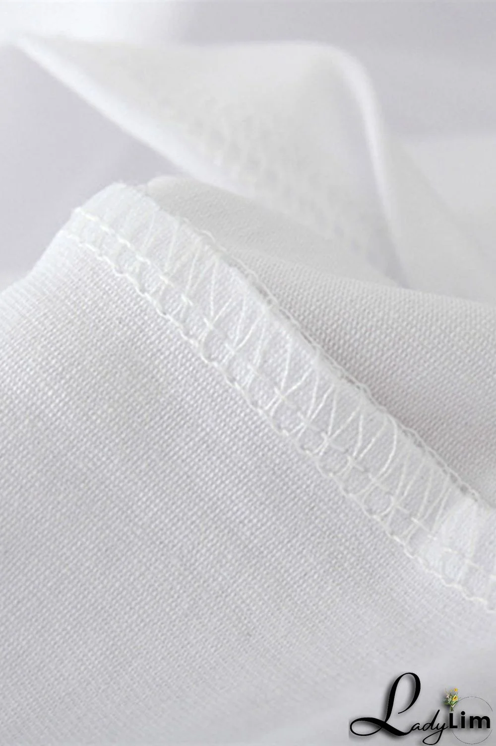 White Pink Casual Street Lips Printed Letter O Neck T-Shirts