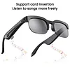 BT Smart Glasses Real-Time 150+ Language Translation Bone-Conduction Music Glasses Built-in Speakers Voice Control for Men Women Sports Cycling Running