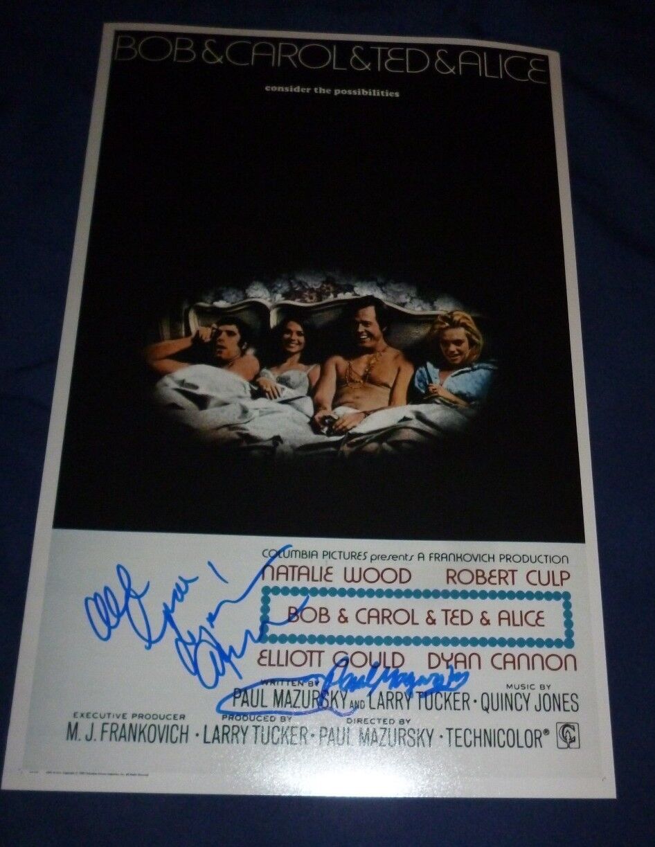 PAUL MAZURSKY +1 Authentic Hand-Signed BOB&CAROL&TED&ALICE