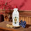 4 Pack DIY Rhinestone Drawstring Wine Gift Bags,  Diamond Painting Wine Decor Bag for Festival Gift Home Table Decor(Nutcracker)