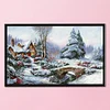 Snow Scene-11CT Stamped Cross Stitch 30*50cm