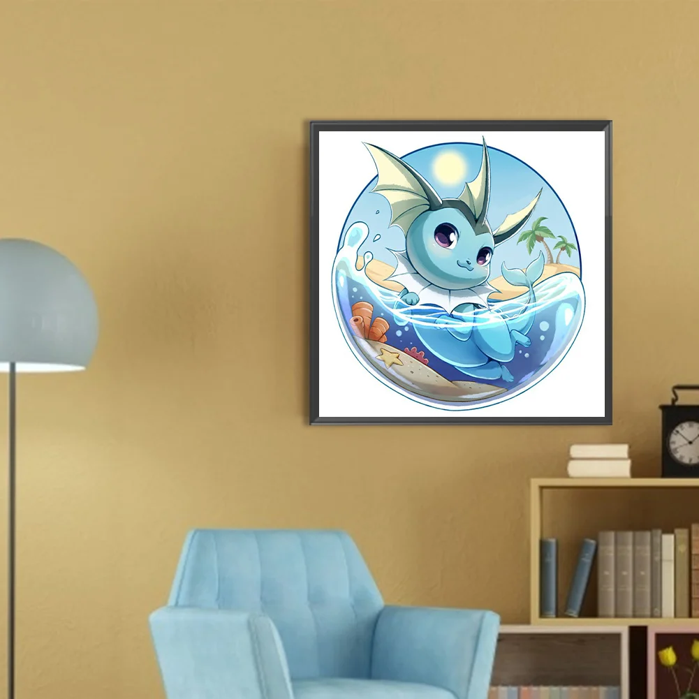 Partial AB Diamond Painting - Full Round Drill - Pokémon(Canvas|35*35cm)