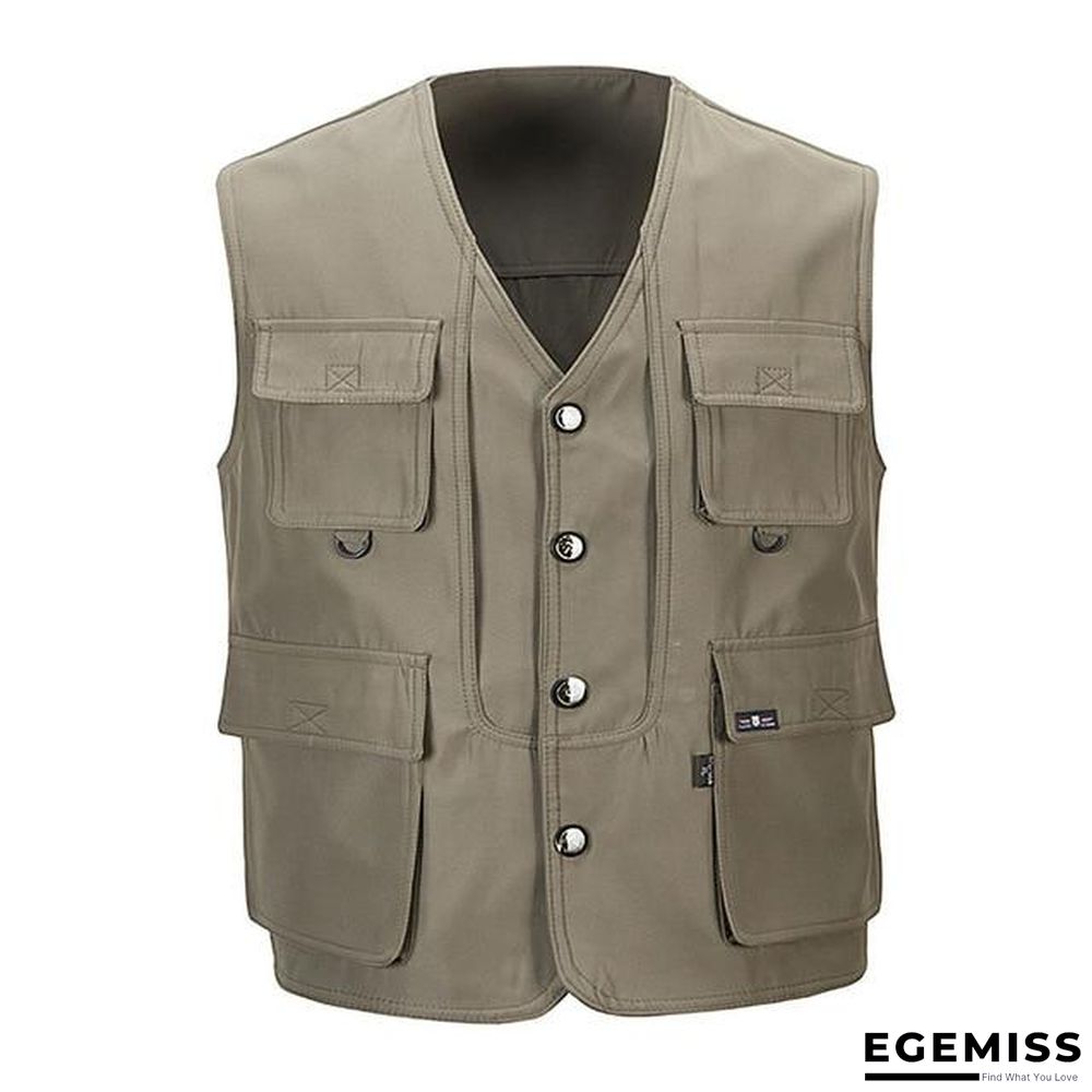 Men Multi-Pocket Classic Waistcoat Male Sleeveless Unloading Solid Coat Work Vest Tactical Masculino Jacket | EGEMISS