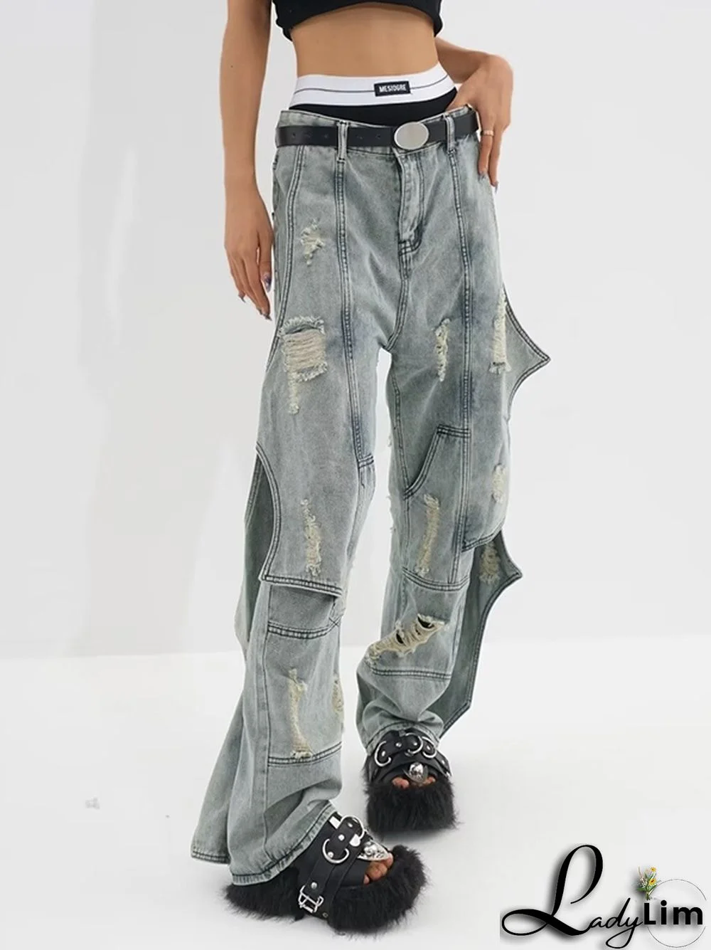 Deconstructed Designer Jeans