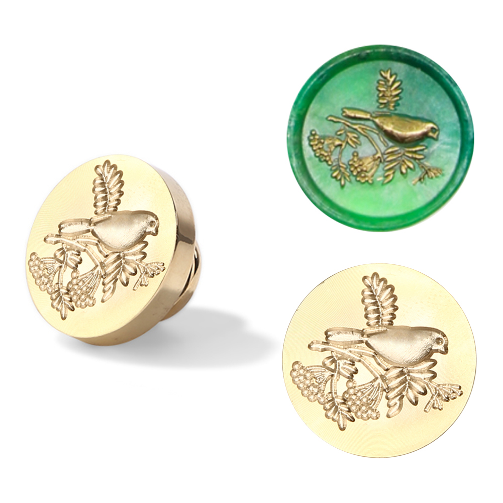 

25mm 3D Branch bird Pattern Sealing Wax Stamp - Wax Seal Stamp, 501 Original
