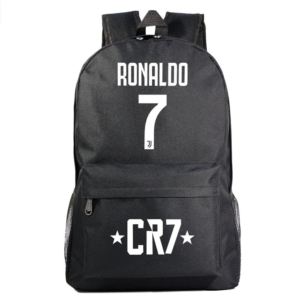 Buzzdaisy Cristiano Ronaldo Waterproof Canvas Backpack with 15-Inch Laptop Compartment