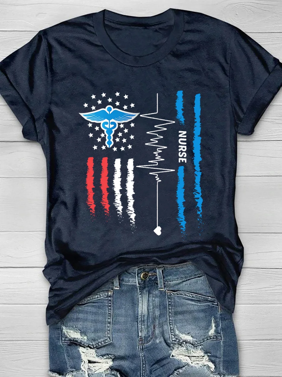 Registered Nurse Print Short Sleeve T-Shirt
