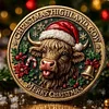 Christmas Highland Cow Challenge commemorative Coin For Christmas Decoration Gift