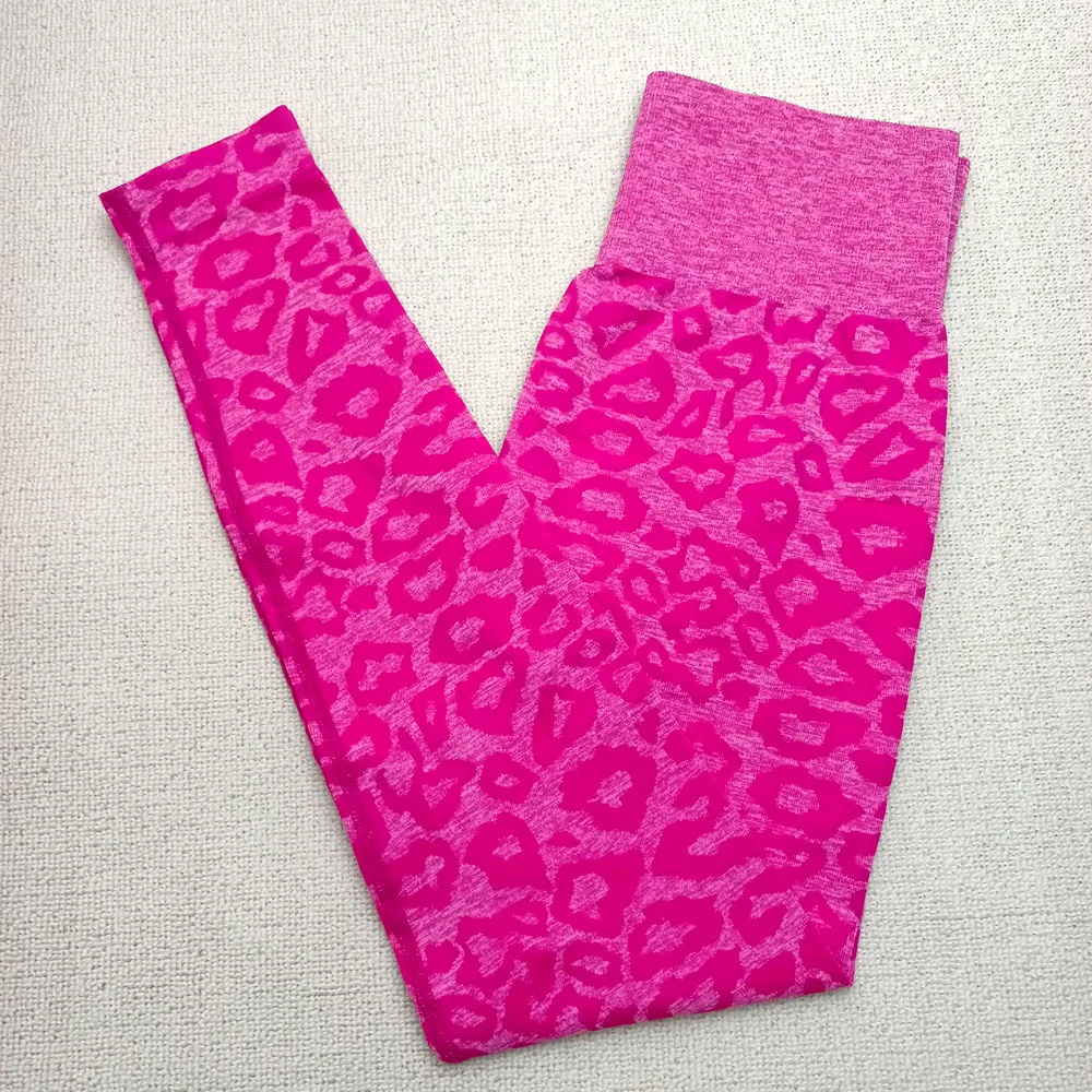 Hergymclothing high waisted leopard leggings of high quality