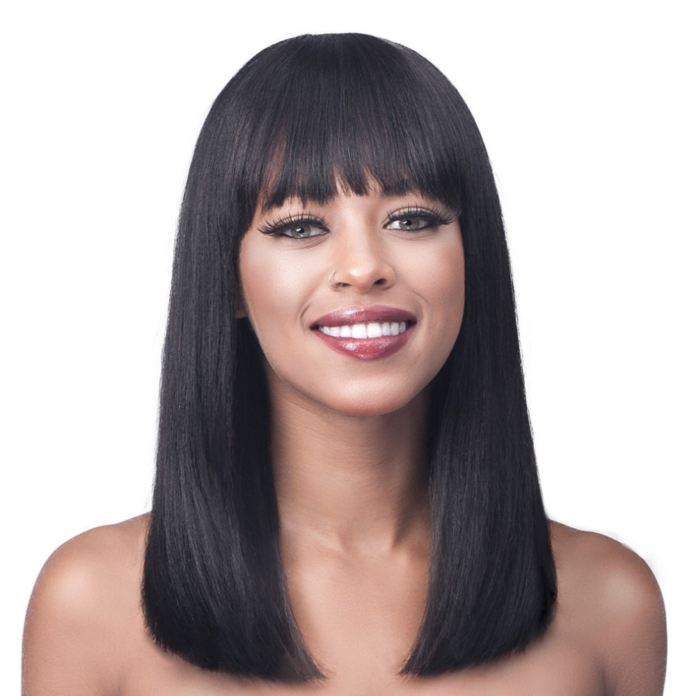 Bobbi Boss Soft Yaky Perm 100% Unprocessed Human Hair Wig - MH1287 Leeza