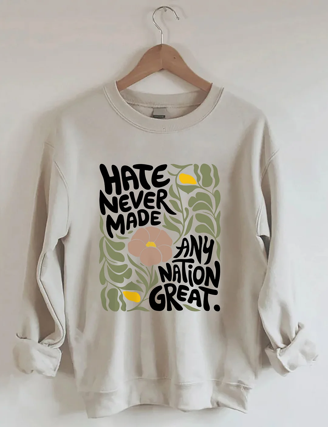 Trendy Floral Sweatshirt