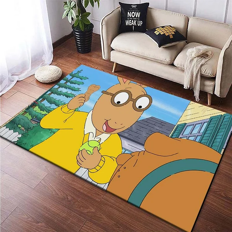 Cartoon Arthur Painting Rugs for Bedroom Large Carpets Child Area Play Mats Floor Mat for Living Room Bedroom Decoration Gifts