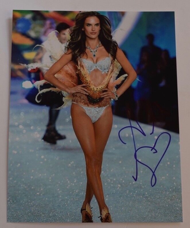 Alessandra Ambrosio Signed Autographed 11x14 Photo Poster painting Model Hot Sexy COA VD