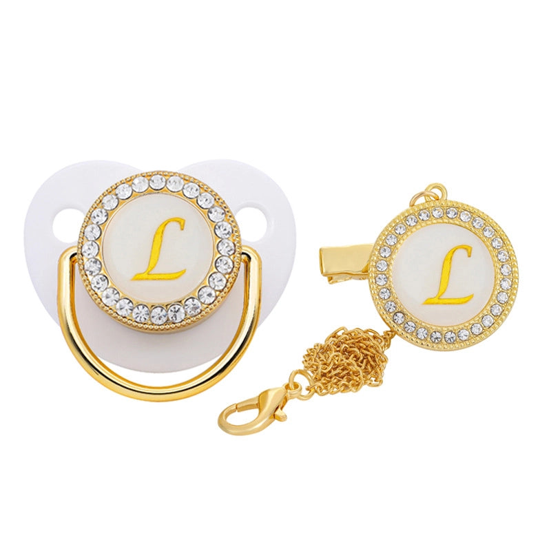 Elegant Letter Silica Gel Baby Accessories