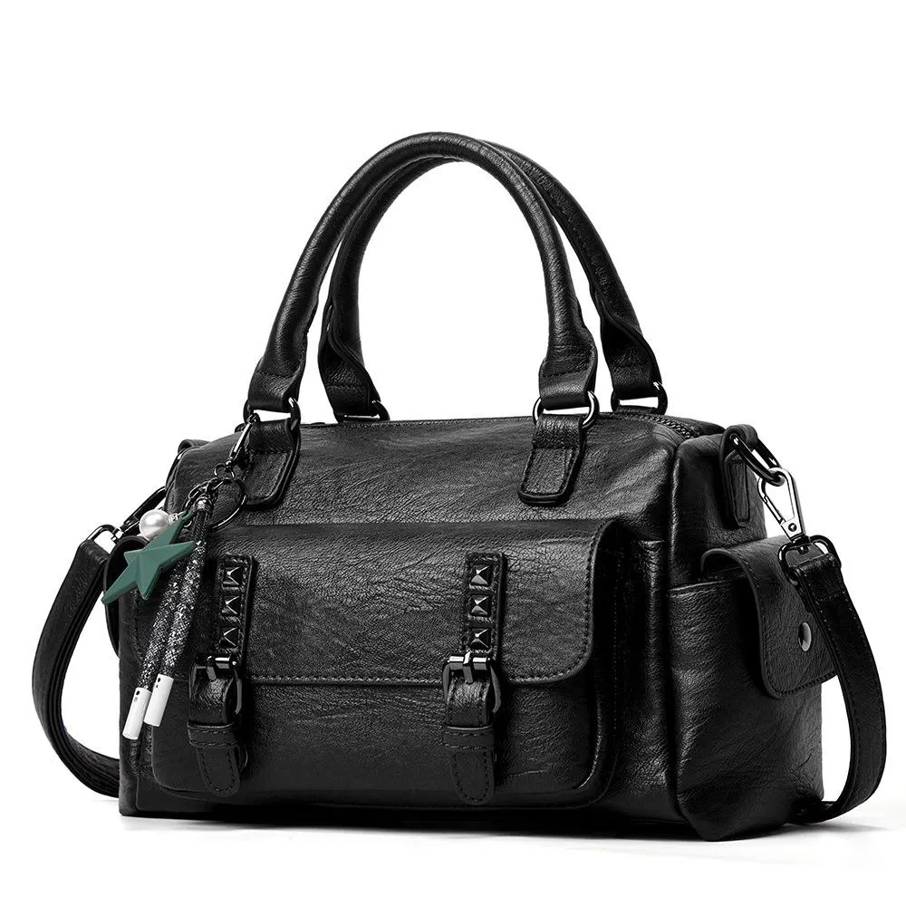 Large Capacity Fashion Handbag Soft Leather Trend Shoulder Diagonal Bag