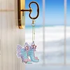 6pcs Fairy Shoes Double Sided Special Shape Diamond Painting Keychains
