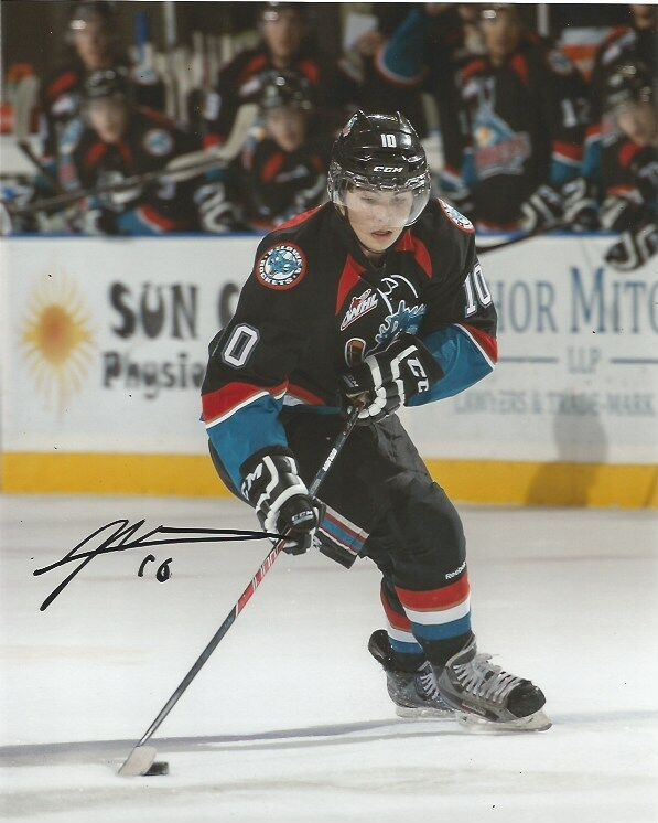 Kelowna Rockets Nick Merkley Signed Autographed 8x10 Photo Poster painting COA