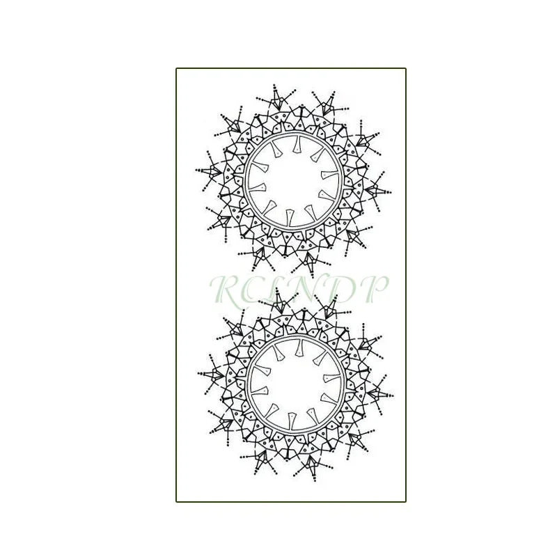 Waterproof Temporary Tattoo Sticker Arrow Geometric Circle Element Flash Tatoo Fake Tattoos for Men Women