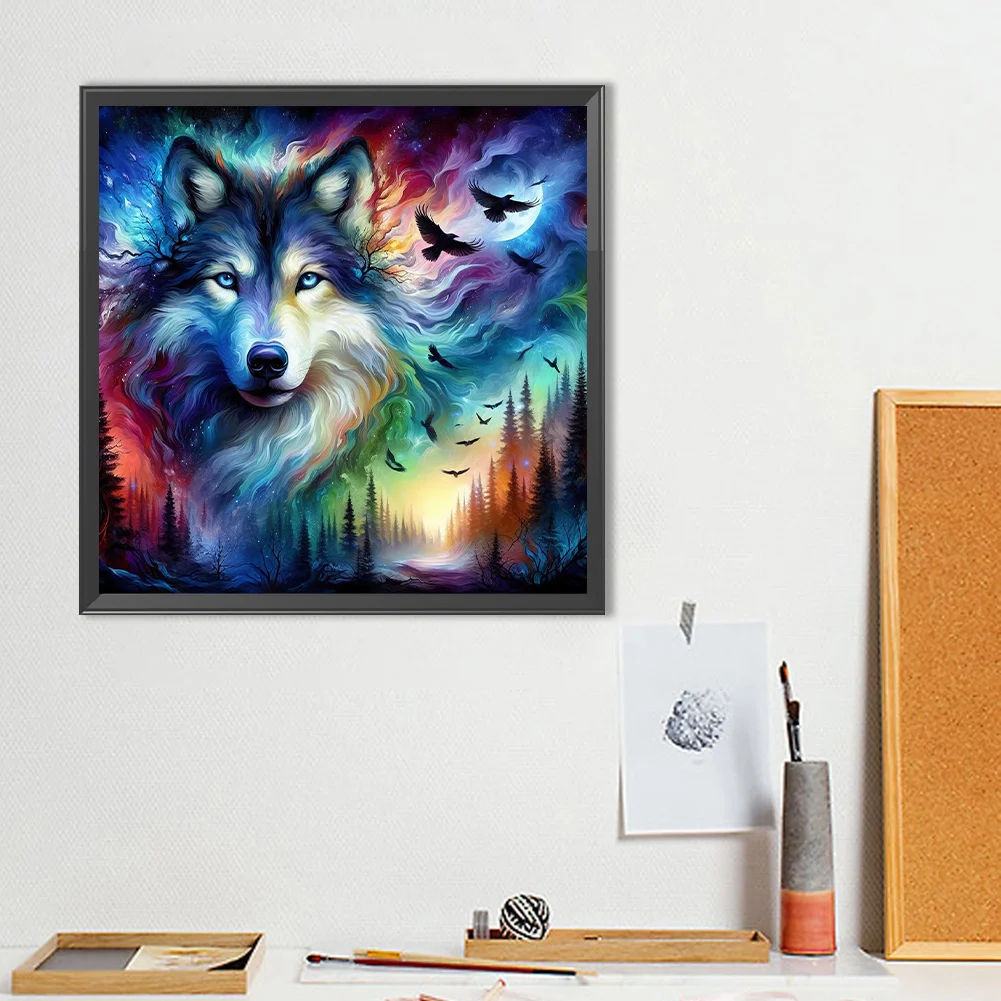 Diamond Painting - Full Round Drill - Wolf(Canvas|40*40cm)