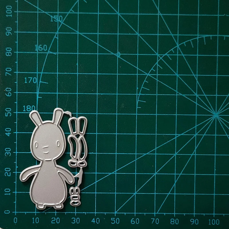 New Happy Easter bunny metal cutting die mould scrapbook decoration embossed photo album decoration card making DIY handicrafts