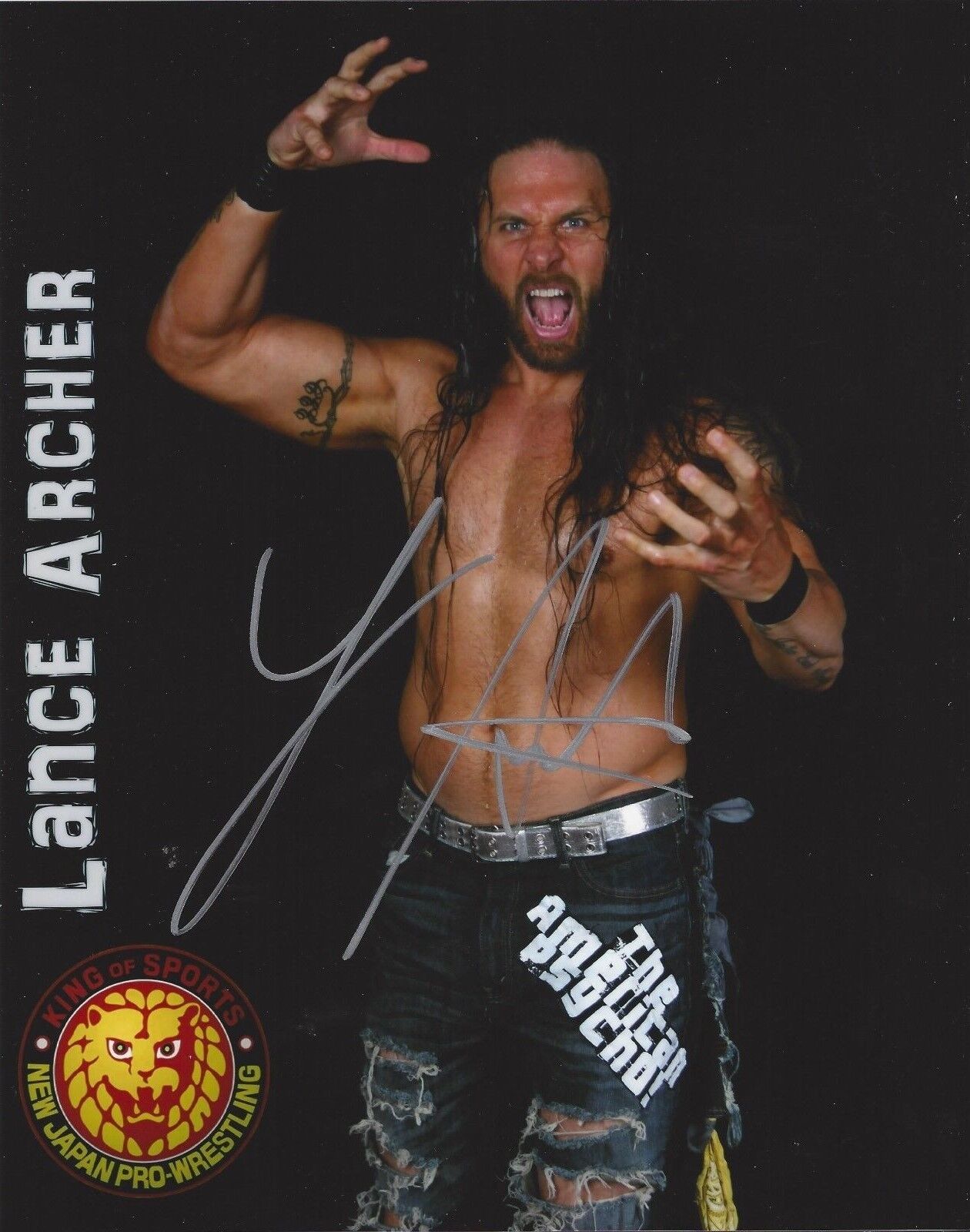 Lance Archer autographed 8x10 #9 TNAVance Hoyt WWE KES