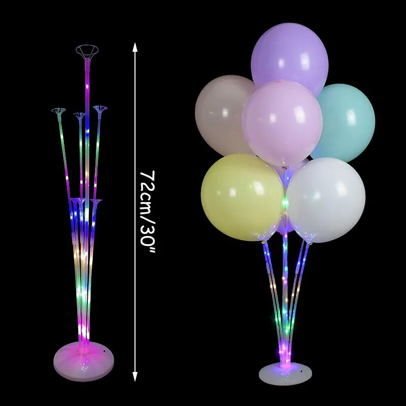 7Tubes Balloons Stand Balloon Holder Column Confetti Balloon Baby Shower Kids Birthday Party Wedding Decoration Supplies