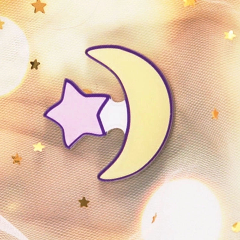 Cute Pin Rainbow Moon Unicorn Arylic Girl’S Brooches