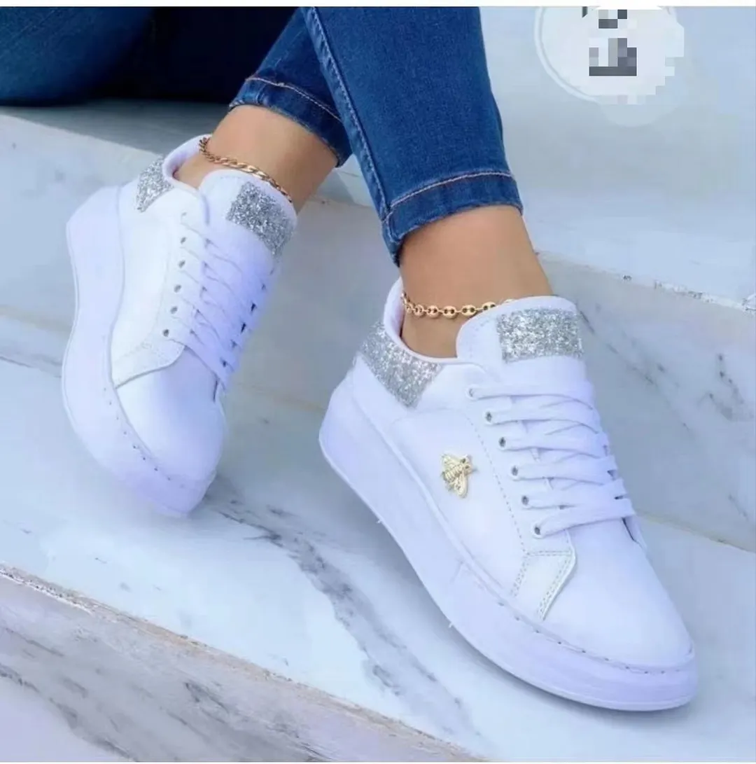 Breakj Breakj New Large-Size Spring And Autumn Korean Version Of Small White Shoes Casual Board Shoes Women's Breathable Thick-Soled Women's Shoes
