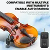 Instrument Microphone Adjustable Clip-On Pickup High-Fidelity Violin Performance Wireless Microphone Rechargeable Professional Sound Pickup for Violin Saxophone Brass Wind Instruments