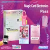Magic card electronic passMonicard electronic bar chirp NFC Bluetooth animation video trendy pendant