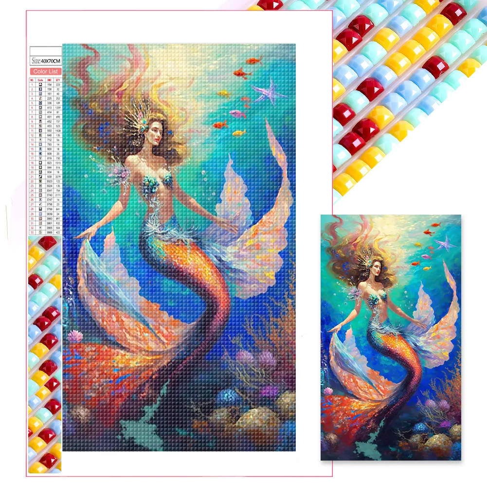 Full Square Diamond Painting - Mermaid(40*70cm)