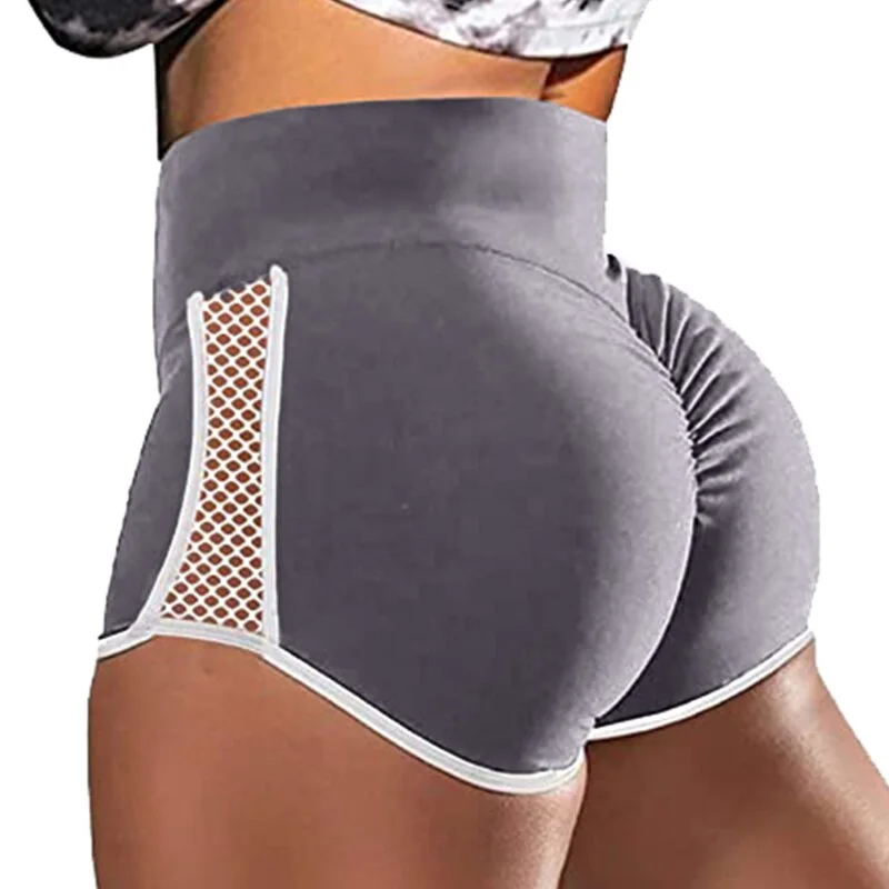 Pongl Sports Seamless Yoga Shorts Women Push Up High Waist Fitness Shorts  Solid Slim Workout Short Pants S-2XL 2022 New