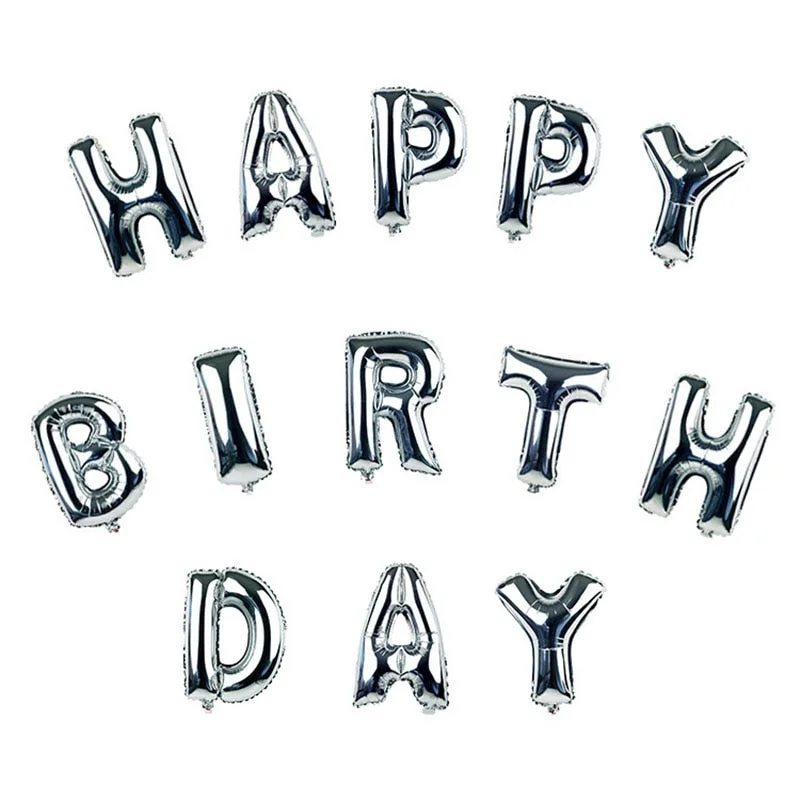 Gold&Silver Letter Number Foil balloons 1pc 16inch Alphabet Digital Inflatable Balloons Wedding birthday Party DIY Decorations