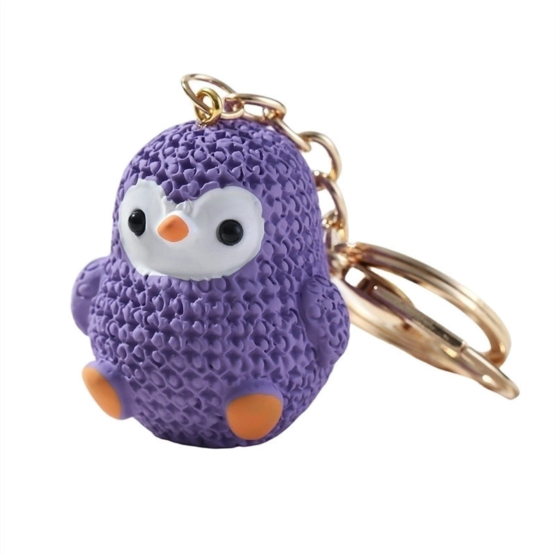 Cute Penguin Resin Women’s Bag Pendant Keychain