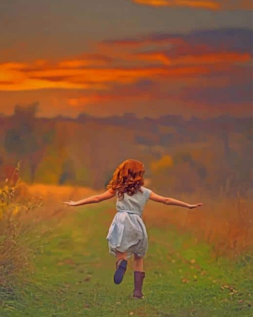 

Girls Enjoying The Nature – Paint By Numbers - 40*50CM, 501 Original