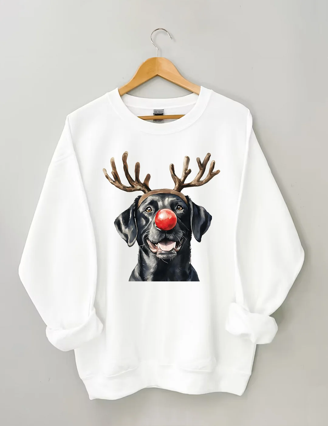 Christmas Black Lab Sweatshirt