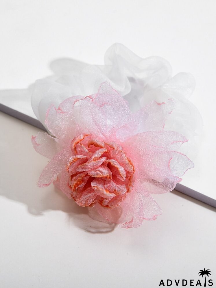 Flower Decor Hair Tie