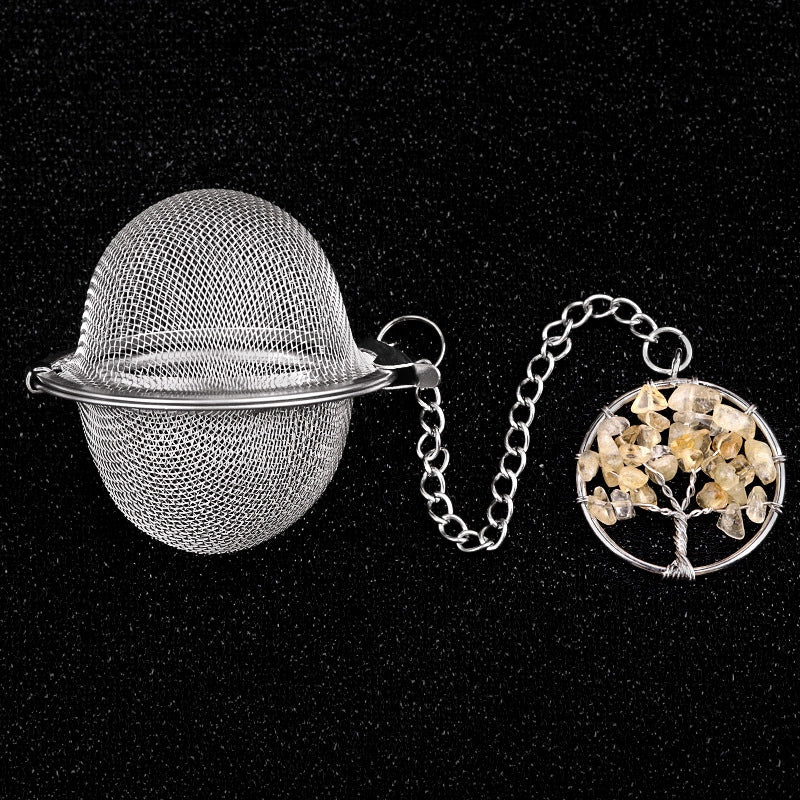 Vintage Style Classic Style Life Tree 304 Stainless Steel Crystal Agate 1 Piece