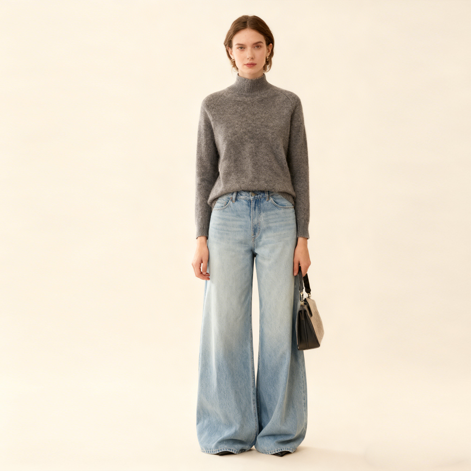 Simple Style Warm Women's Cashmere Sweater REAL SILK LIFE