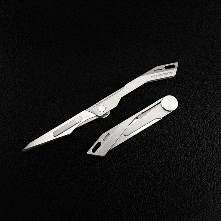 Folding Scalpel Knife - Titanium Body in Various Colors with Replaceable  Surgical Blades - Scalpel Store
