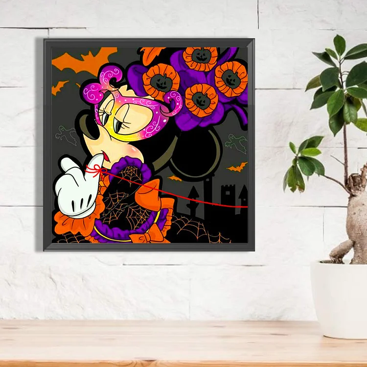 Halloween Mickey Mouse - Full Round - Diamond Painting (50*40cm)