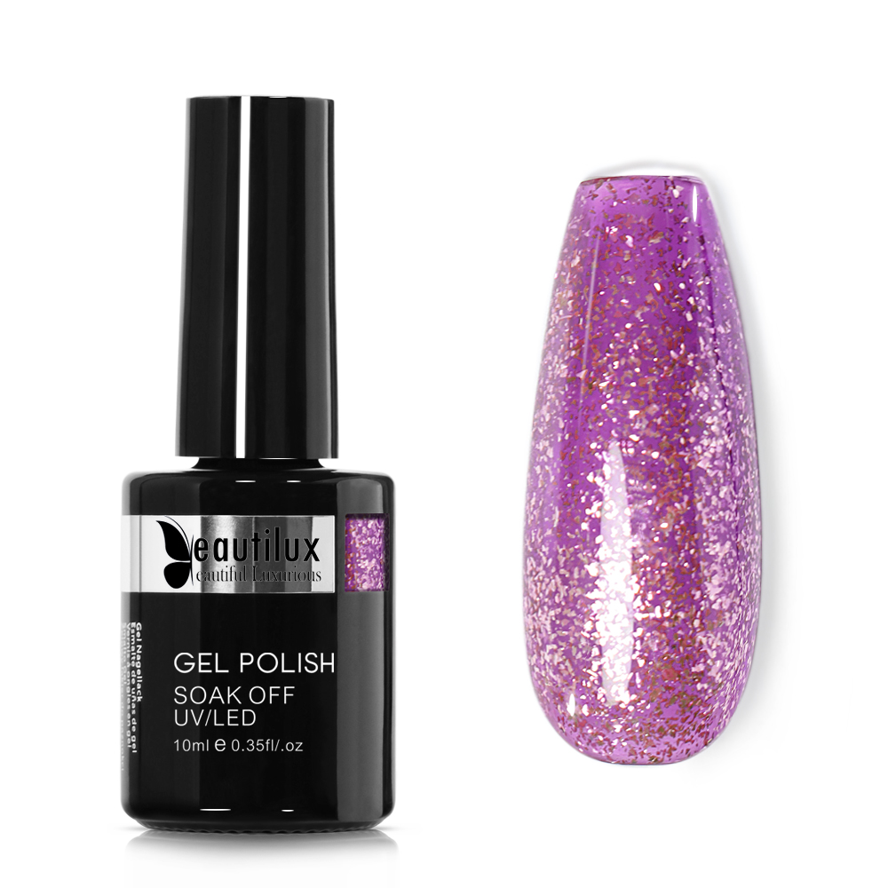 COULEUR PAILLETTES GEL POUR ONGLES| PLATINE | PT-09