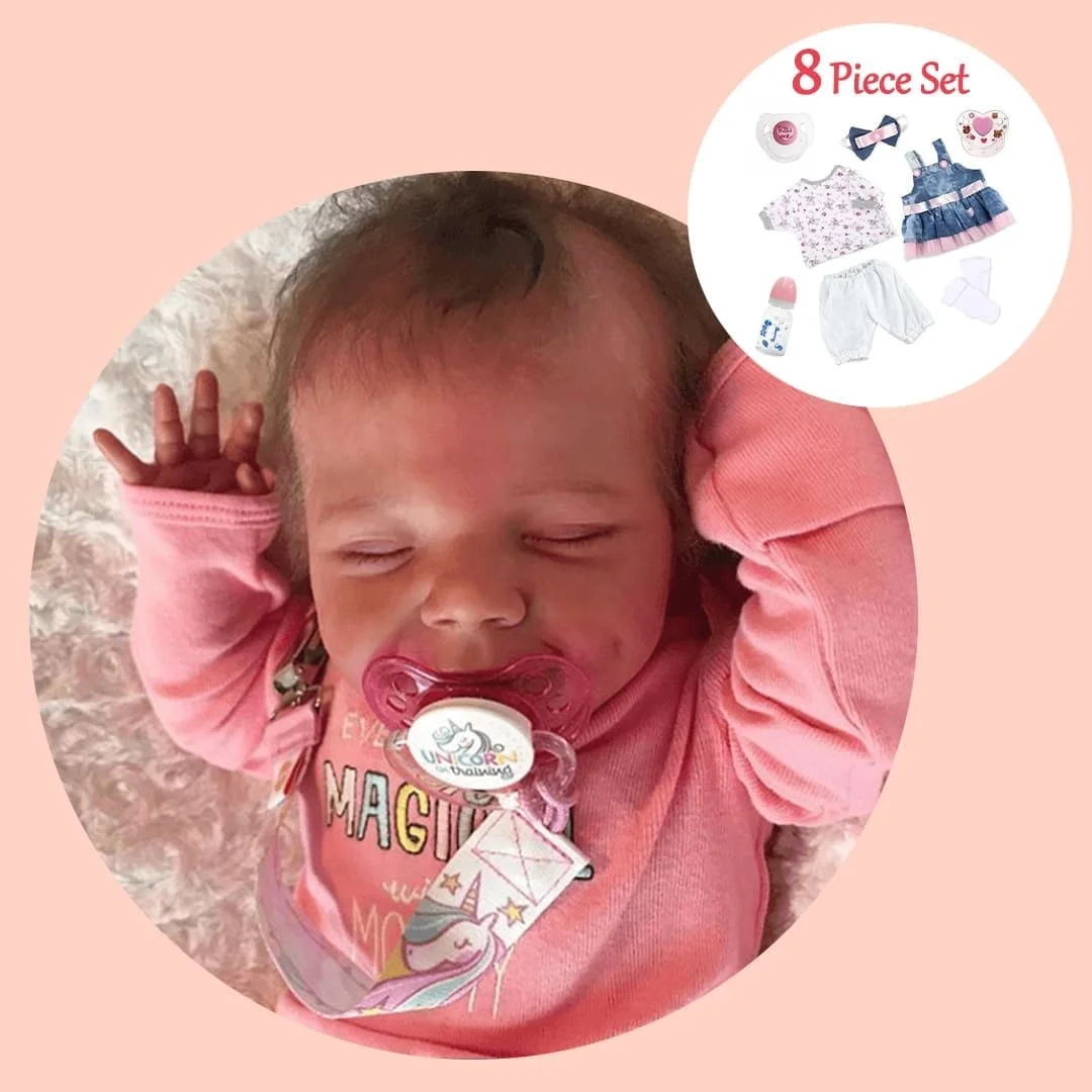 [Kids Gifts Offer]12'' Realistic Silicone Reborn Newborn Collectible Sleeping Baby Girl for Reborn Lover - Lifelike Weighted Dolls Camelia -Creativegiftss® - [product_tag] RSAJ-Creativegiftss®