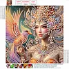 Diamond Painting-DIY Crystal Rhinestone Phoenix Girl