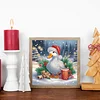 Diamond Painting - Partial Special Shaped Drill - Winter Xmas Duck(Canvas|30*30cm)