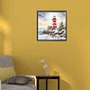 Diamond Painting-DIY Full Round Drill Christmas Lighthouse