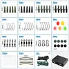277Pcs Carp Fishing Lures Accessories with Storage Box Swivels Bait Hooks Set